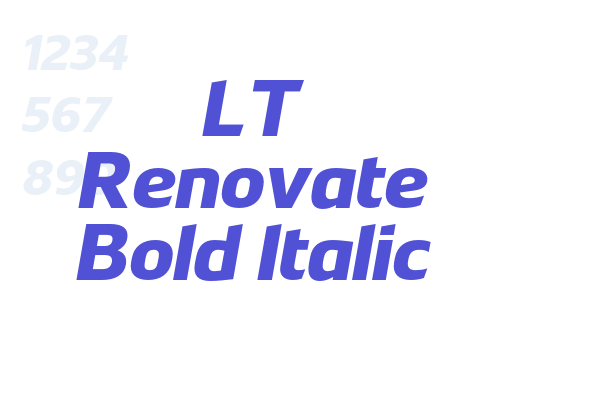 LT Renovate Bold Italic