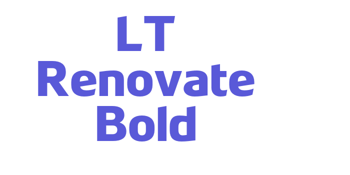 LT Renovate Bold Font