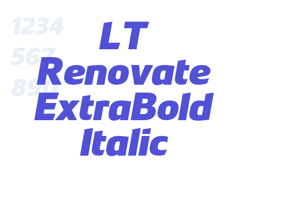 LT Renovate ExtraBold Italic