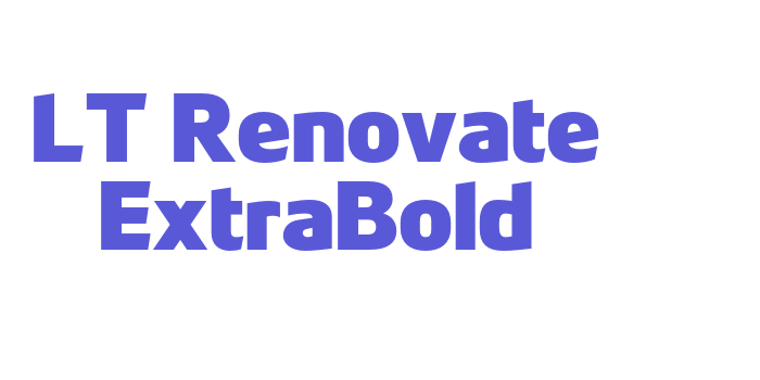 LT Renovate ExtraBold Font Download