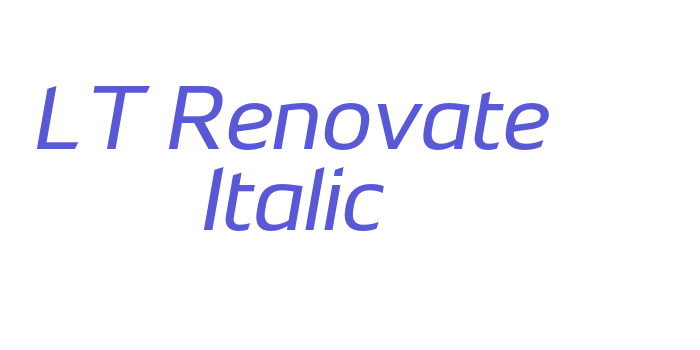 Download LT Renovate Italic Font