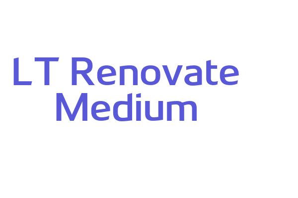 LT Renovate Medium Font