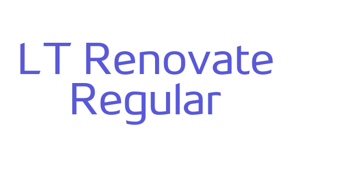 LT Renovate Regular Font Download