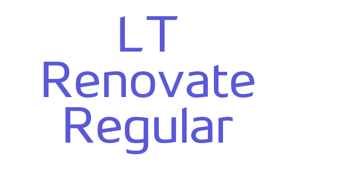 LT Renovate Regular Font