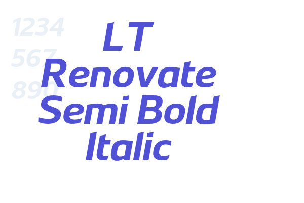 LT Renovate Semi Bold Italic