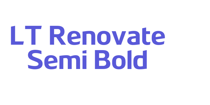 LT Renovate Semi Bold Font Download