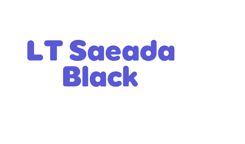 LT Saeada Black Font Download