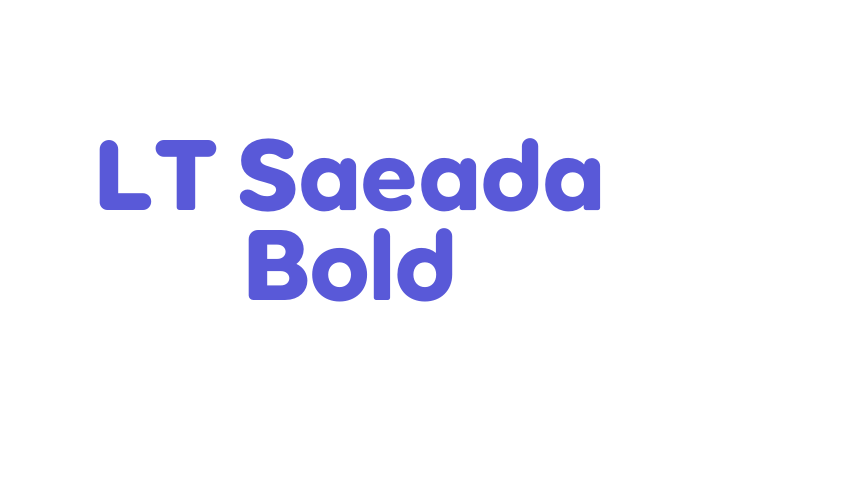 LT Saeada Bold Font Download