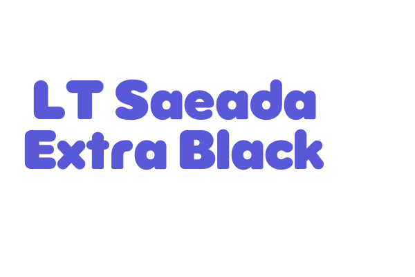 LT Saeada Extra Black Font