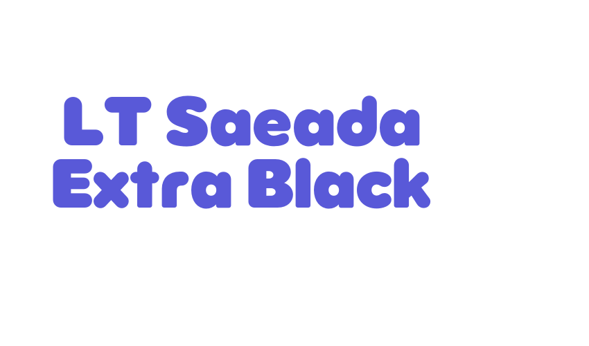 LT Saeada Extra Black Font Download