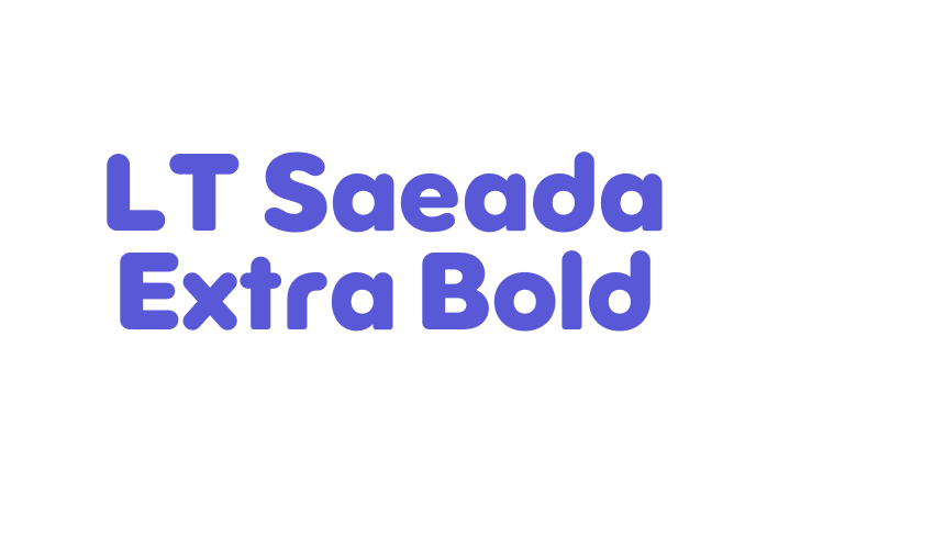 LT Saeada Extra Bold Font Download