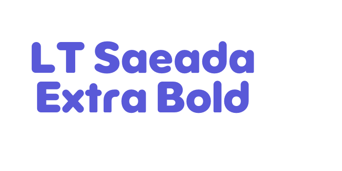 LT Saeada Extra Bold Font Download