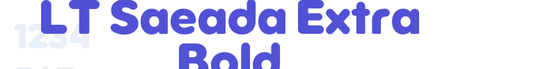 LT Saeada Extra Bold-font