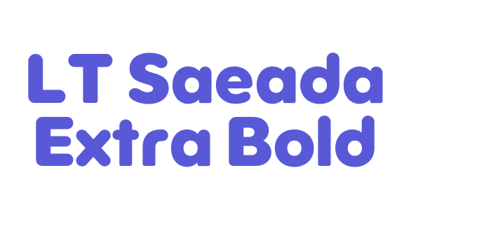 LT Saeada Extra Bold Font