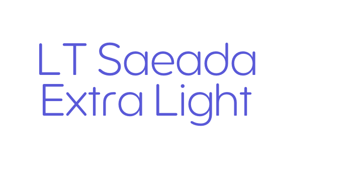 LT Saeada Extra Light Font Download