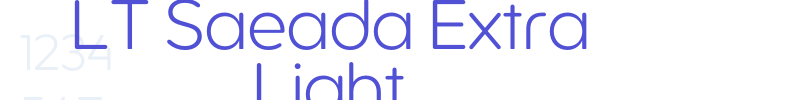 LT Saeada Extra Light-font