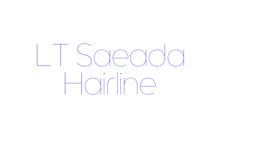 LT Saeada Hairline Font Download