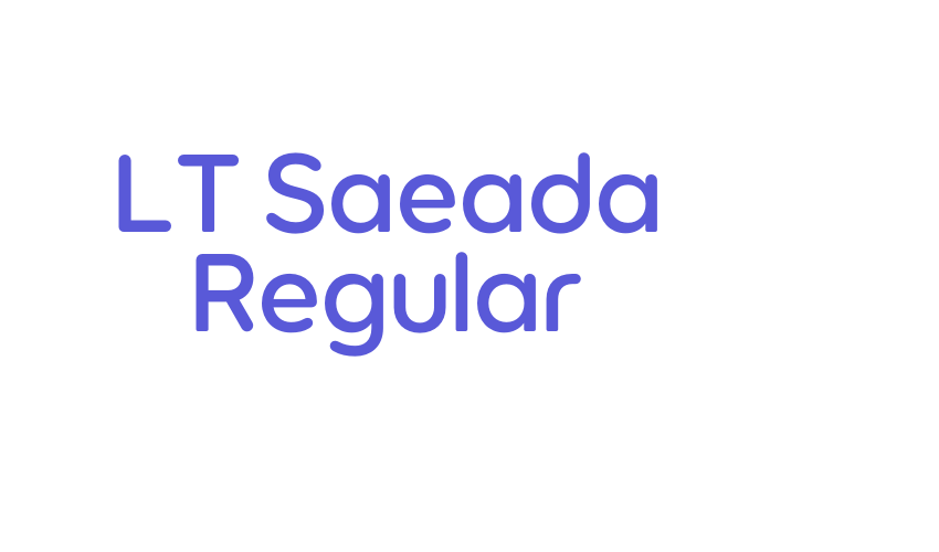 LT Saeada Regular Font Download