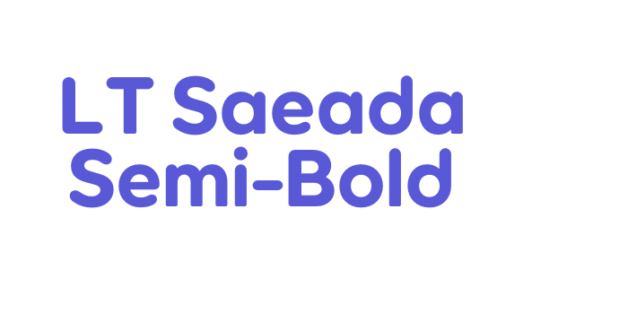 LT Saeada Semi-Bold Font Download