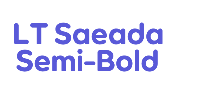 LT Saeada Semi-Bold Font