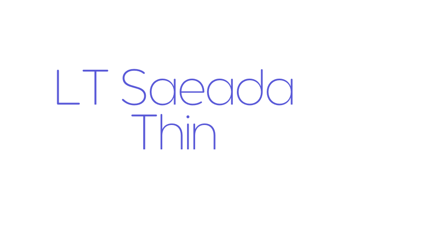 LT Saeada Thin Font Download