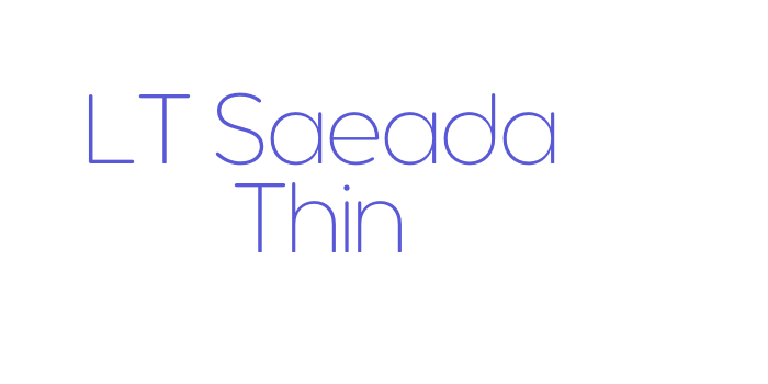 LT Saeada Thin Font Download