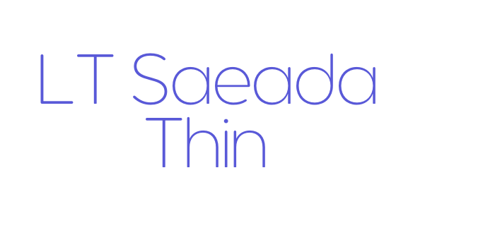 LT Saeada Thin Font