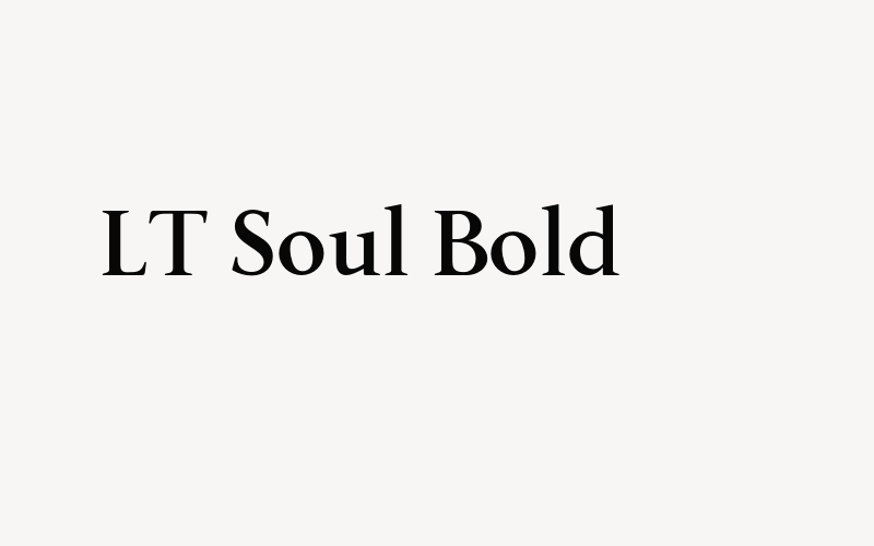 LT Soul Bold Font