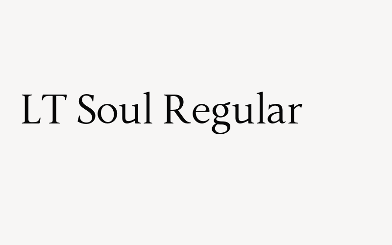 LT Soul Regular Font