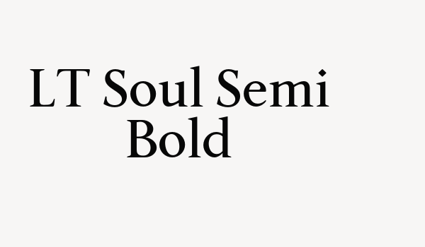 LT Soul Semi Bold Font