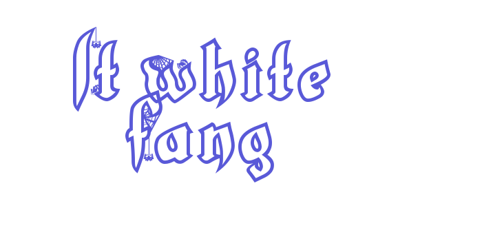 LT White Fang Font