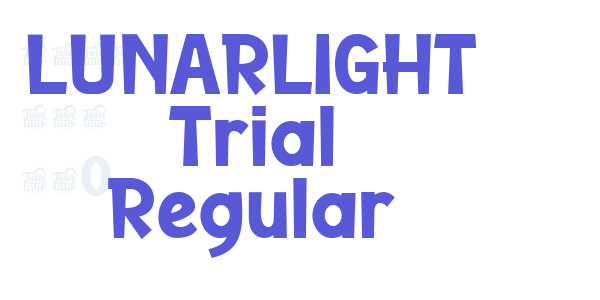 LUNARLIGHT Trial Regular font