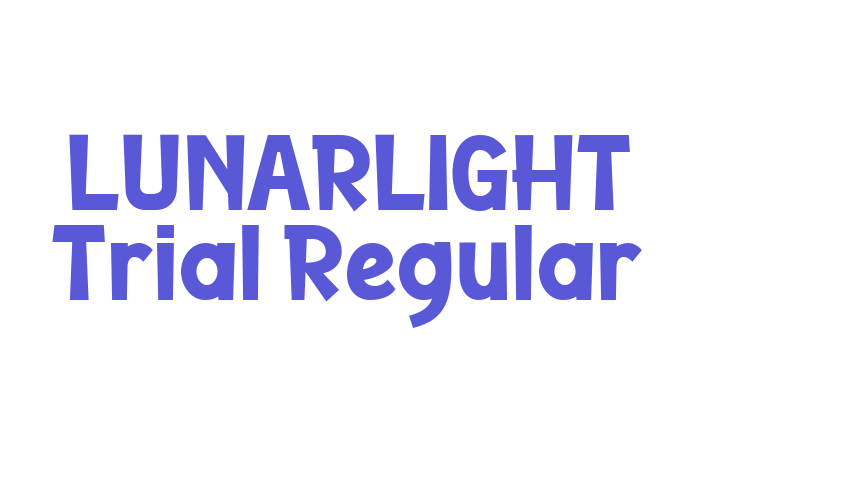 LUNARLIGHT Trial Regular Font