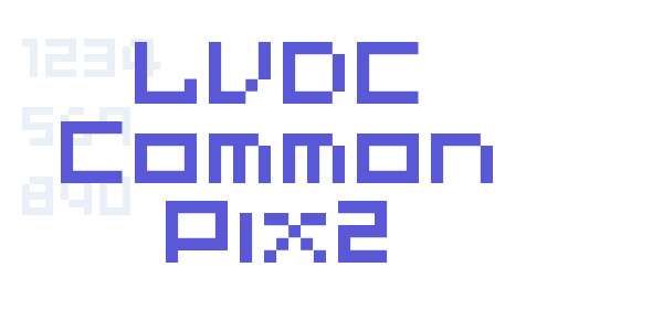 LVDC Common Pix2 font free