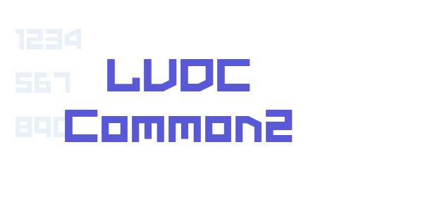 LVDC Common2 font