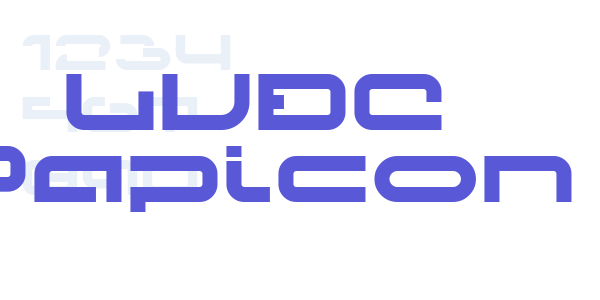 LVDC Papicon font free