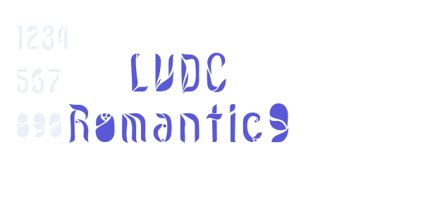 LVDC Romantic9 font free