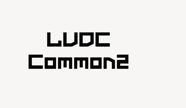 LVDC Common2 Font