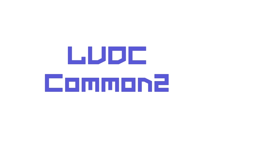 LVDC Common2 Font