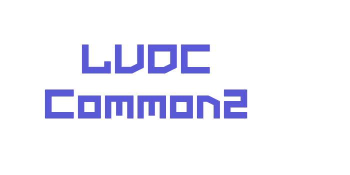 LVDC Common2 Font