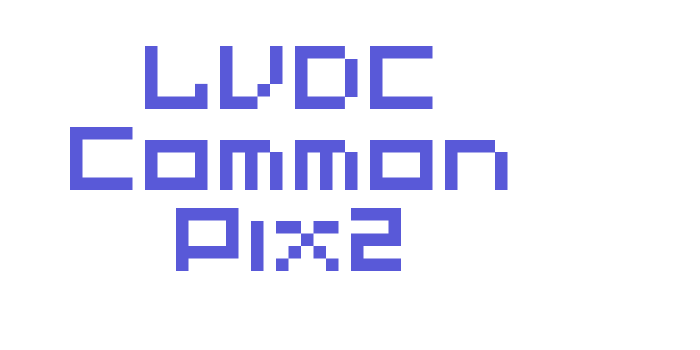 LVDC Common Pix2 Font Download