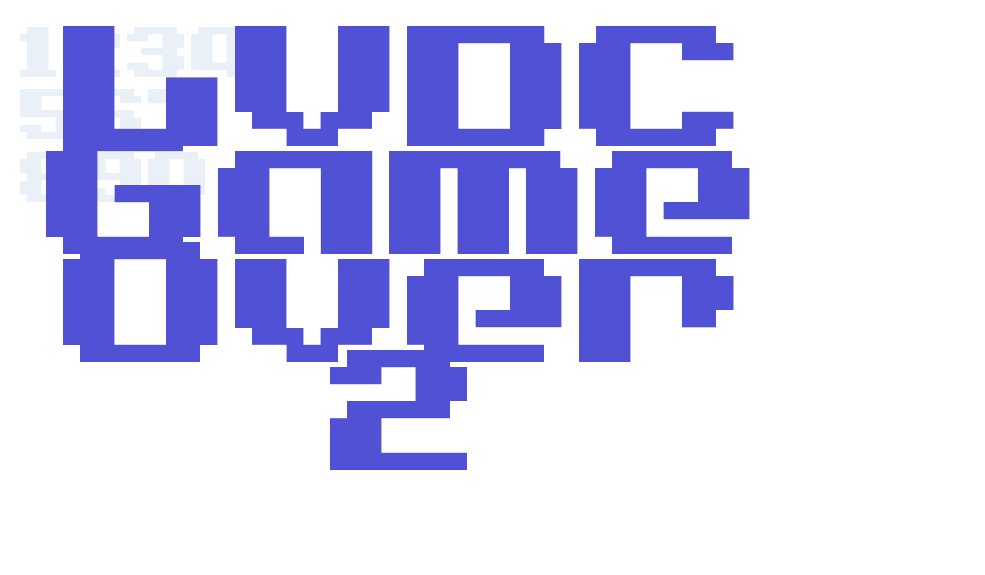 LVDC Game Over 2-font-download