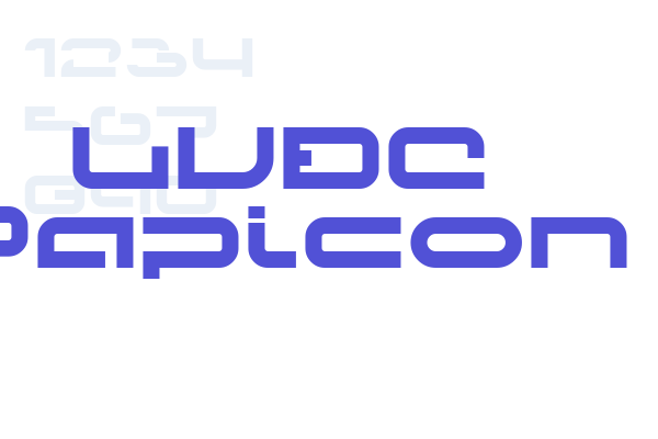 LVDC Papicon Font Download