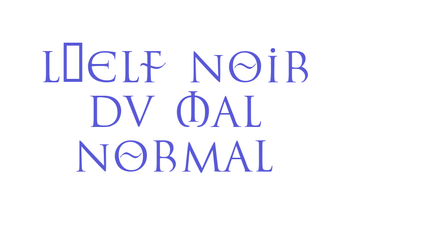 L’Elf Noir du Mal Normal Font Download