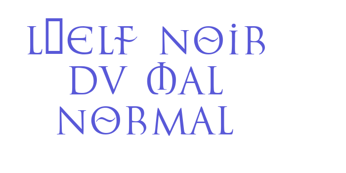 L’Elf Noir du Mal Normal Font Download