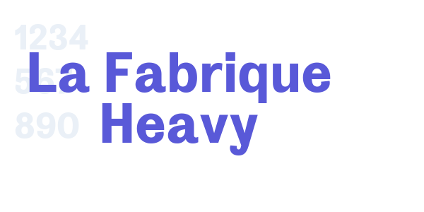 La Fabrique Heavy font free