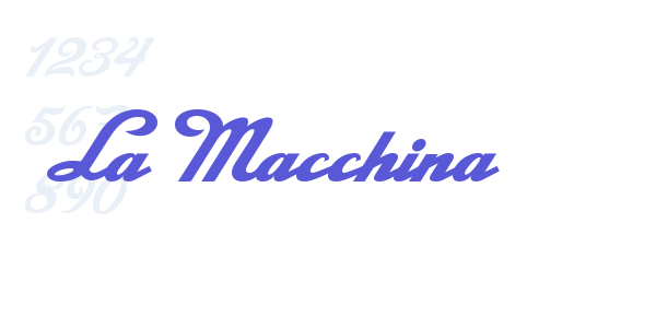 La Macchina font free