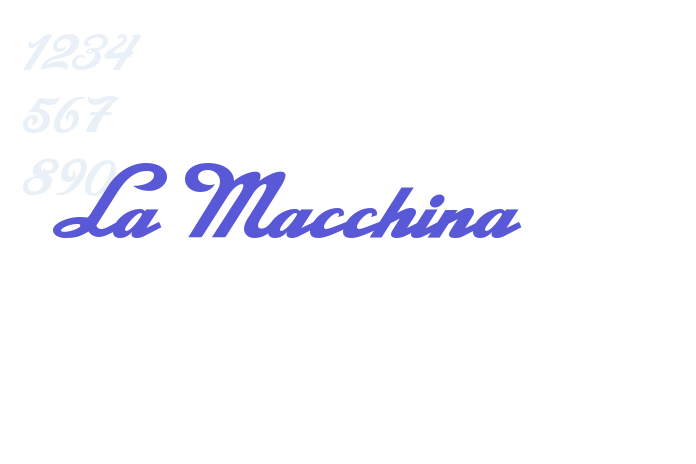 La Macchina font free