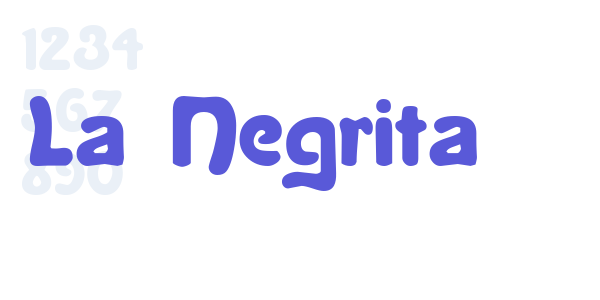 La Negrita font free