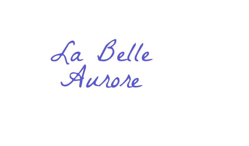 La Belle Aurore Font Download